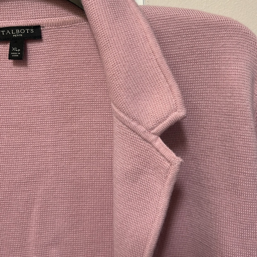 Talbots 🎊Host Pick🎉 Light Pink open cardigan blazer like new - Picture 10 of 16